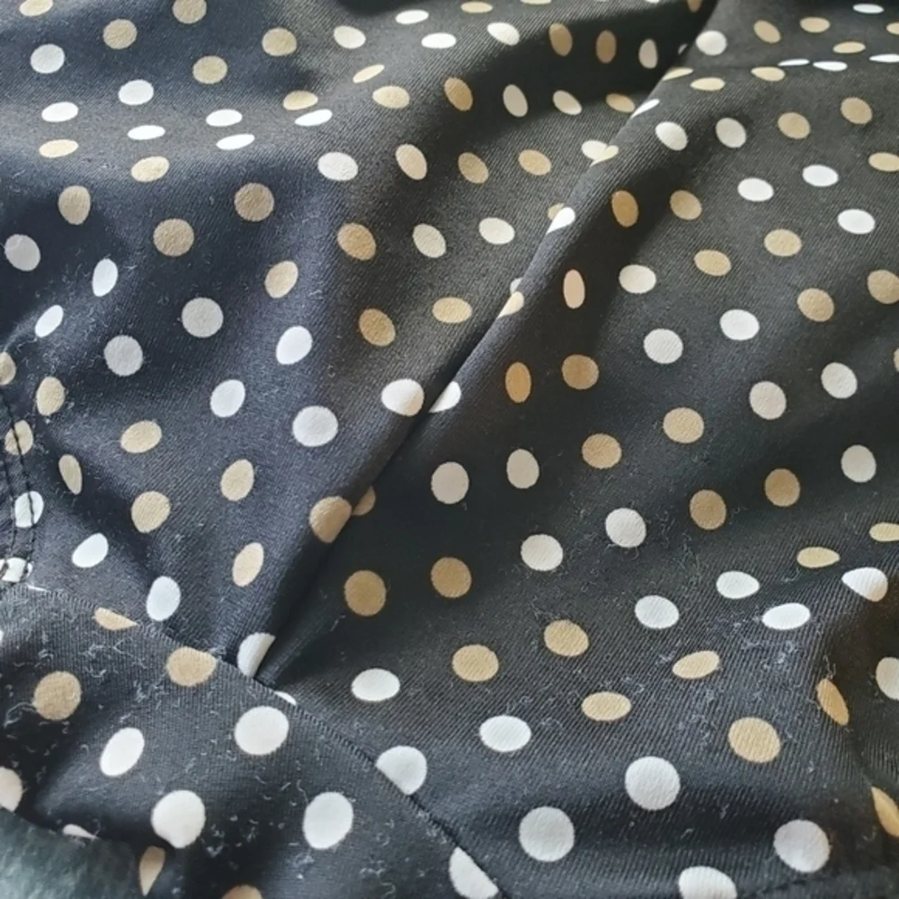 Miraclesuit Women's Black Polka Dot V Neck & Side‎ Ruched One Piece Swimsuit